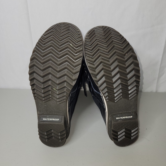 Sorel Black Winter Boots with Fur Trim Size 9 - Picture 5 of 6